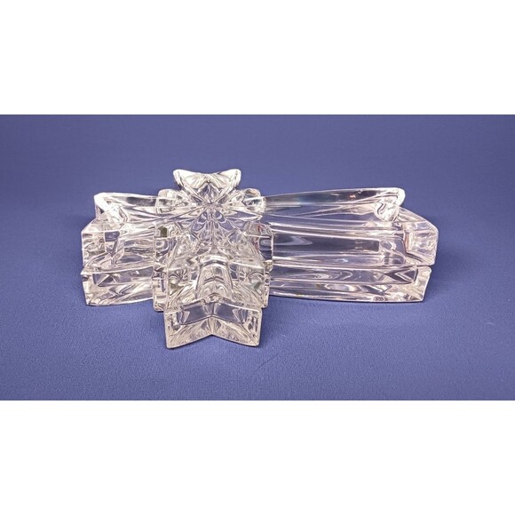 Waterford Marquis Religious Cross Covered Trinket Box & Lid Lead Crystal Germany - Picture 4 of 5